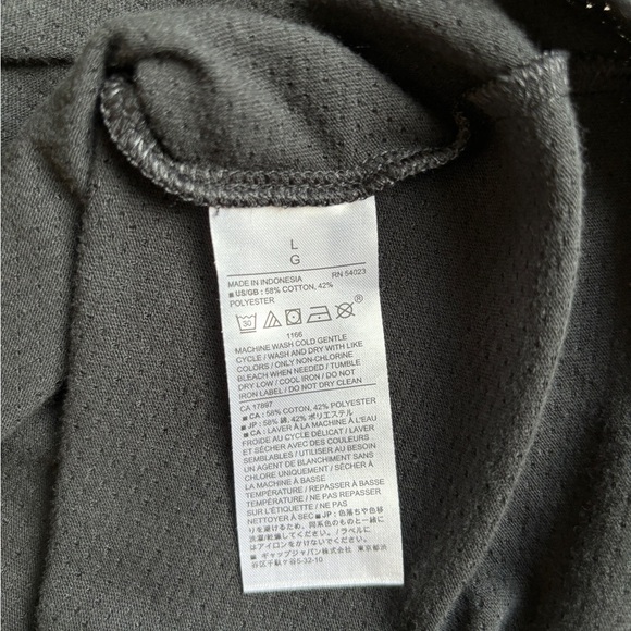 Banana Republic Quick Dry Short Sleeve Mesh Tee Black Men's Size L - Picture 5 of 7